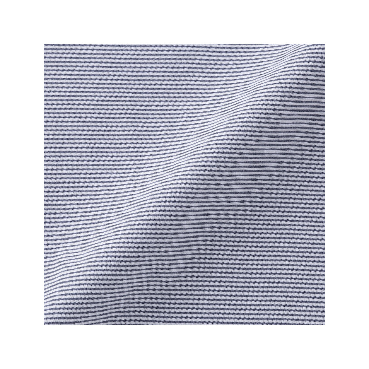 T-shirt w drobne biało niebieskie paski