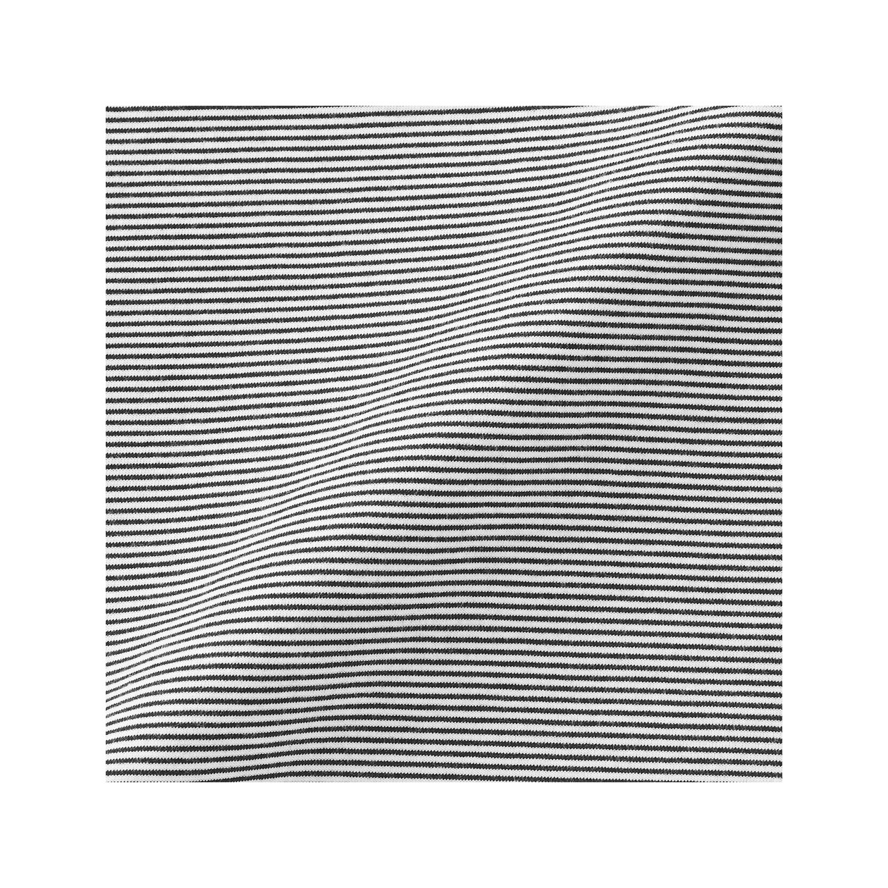 T-shirt w drobne czarno-białe paski