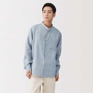 Koszula lniana ze stójką...