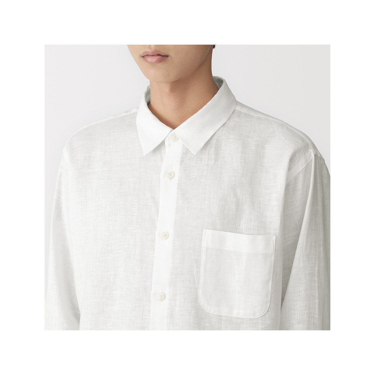 Koszula lniana biała