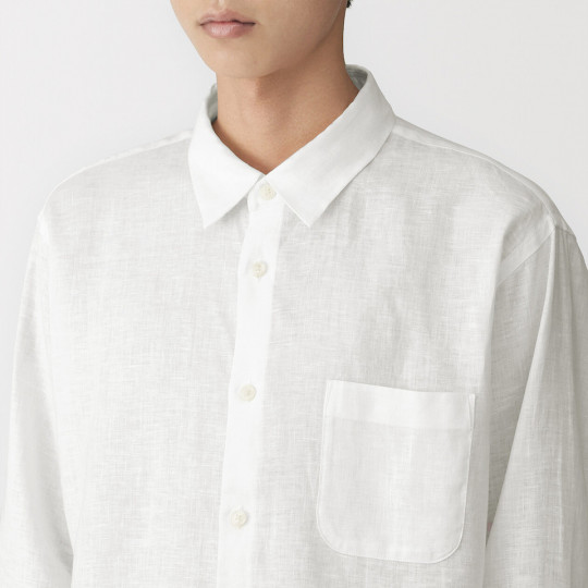 Koszula lniana biała