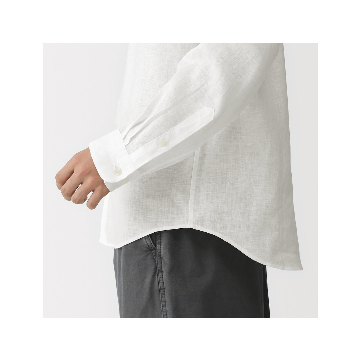 Koszula lniana biała