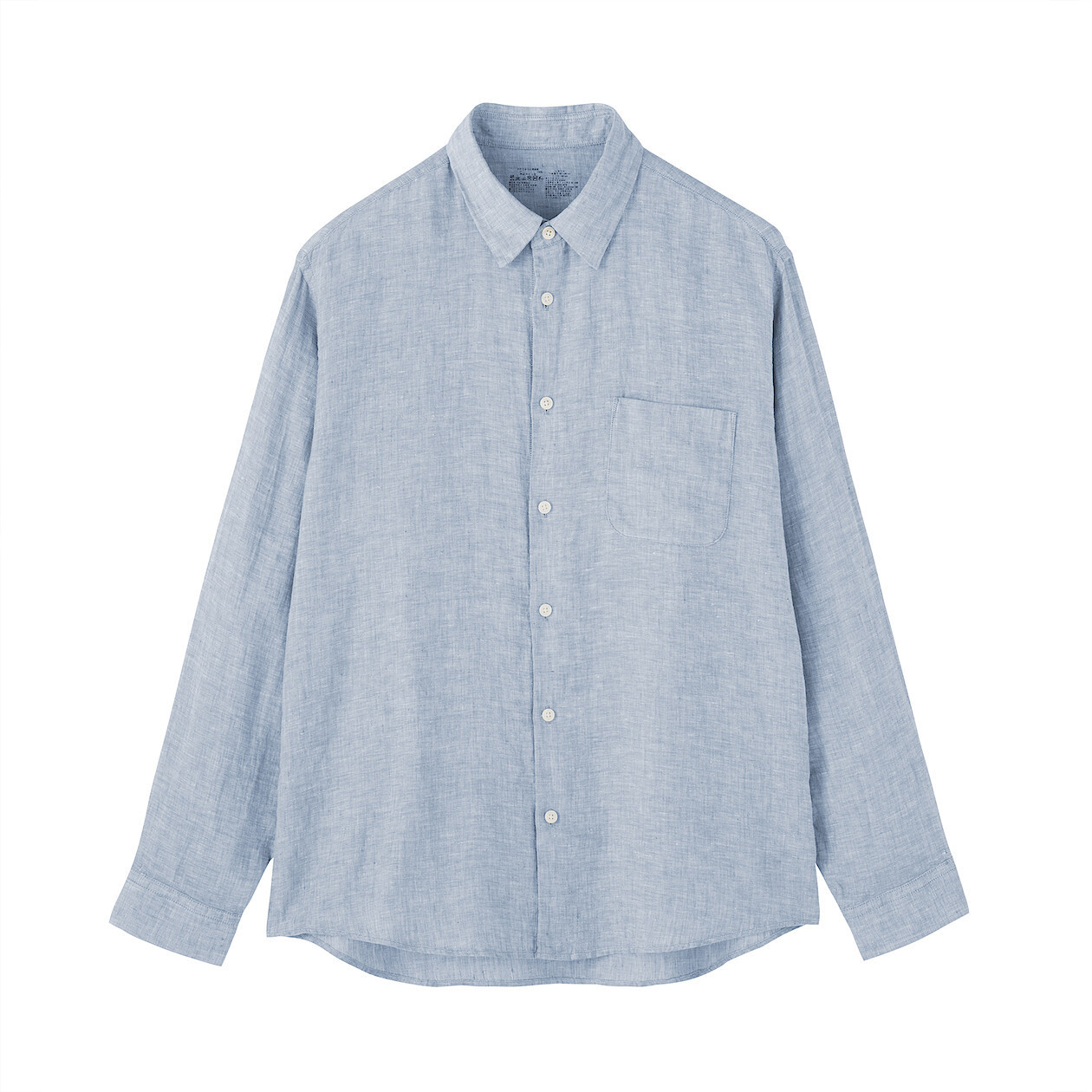 Koszula lniana błękitna