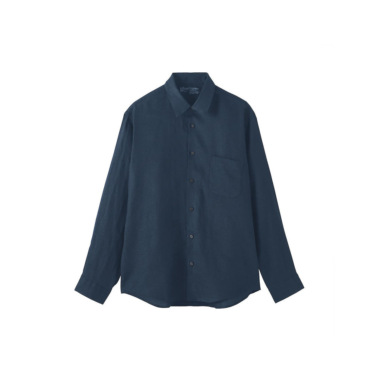 Koszula lniana granatowa