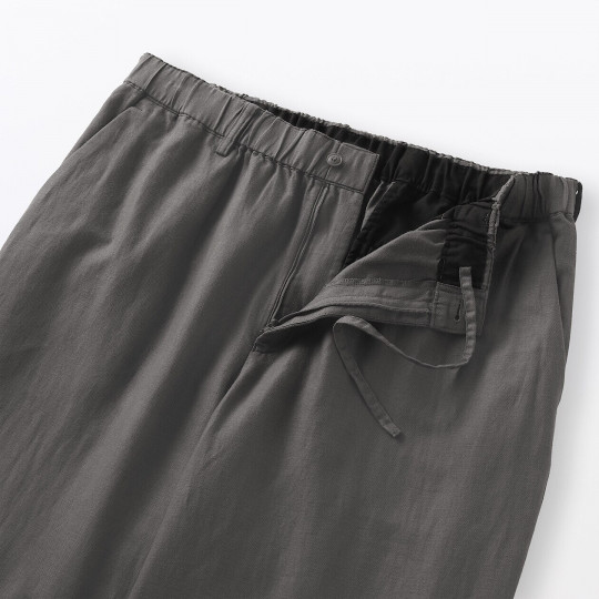 Spodnie z włókna konopnego ciemnoszare