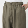 Spodnie z włókna konopnego zielone