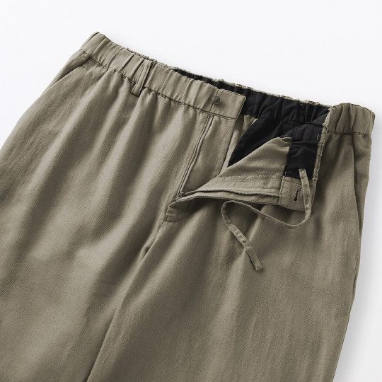 Spodnie z włókna konopnego zielone