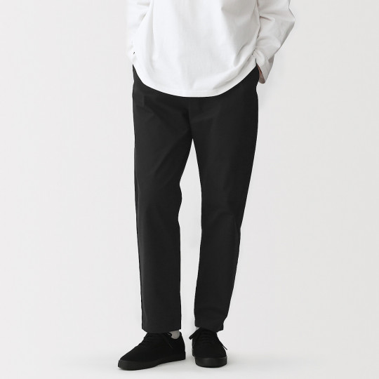 Spodnie bawełniane easy fit czarne