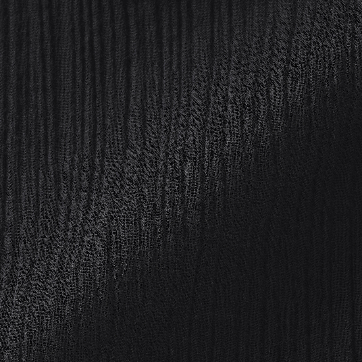 Spodnie double gauze off czarne