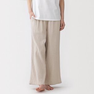 Spodnie double gauze off...