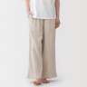 Spodnie double gauze off beżowe