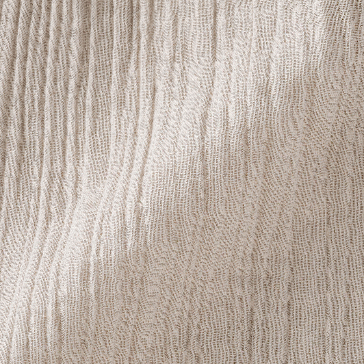 Spodnie double gauze off beżowe