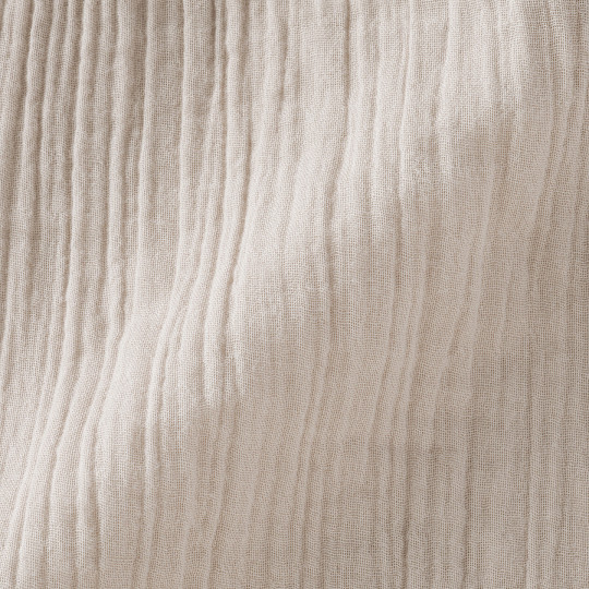 Spodnie double gauze off beżowe