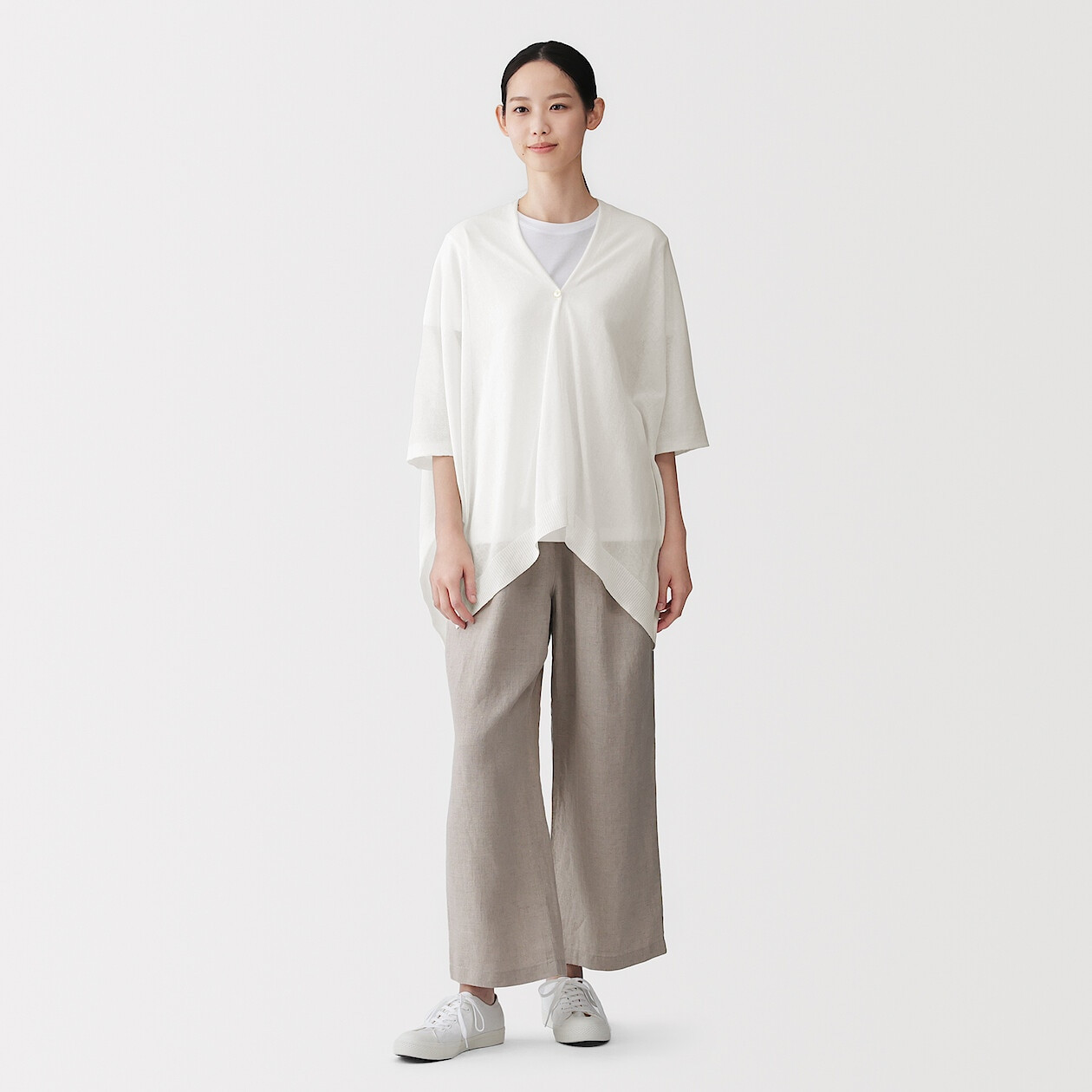 Bolero bawełniane białe