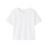 T-shirt strukturalny z jerseyu biały