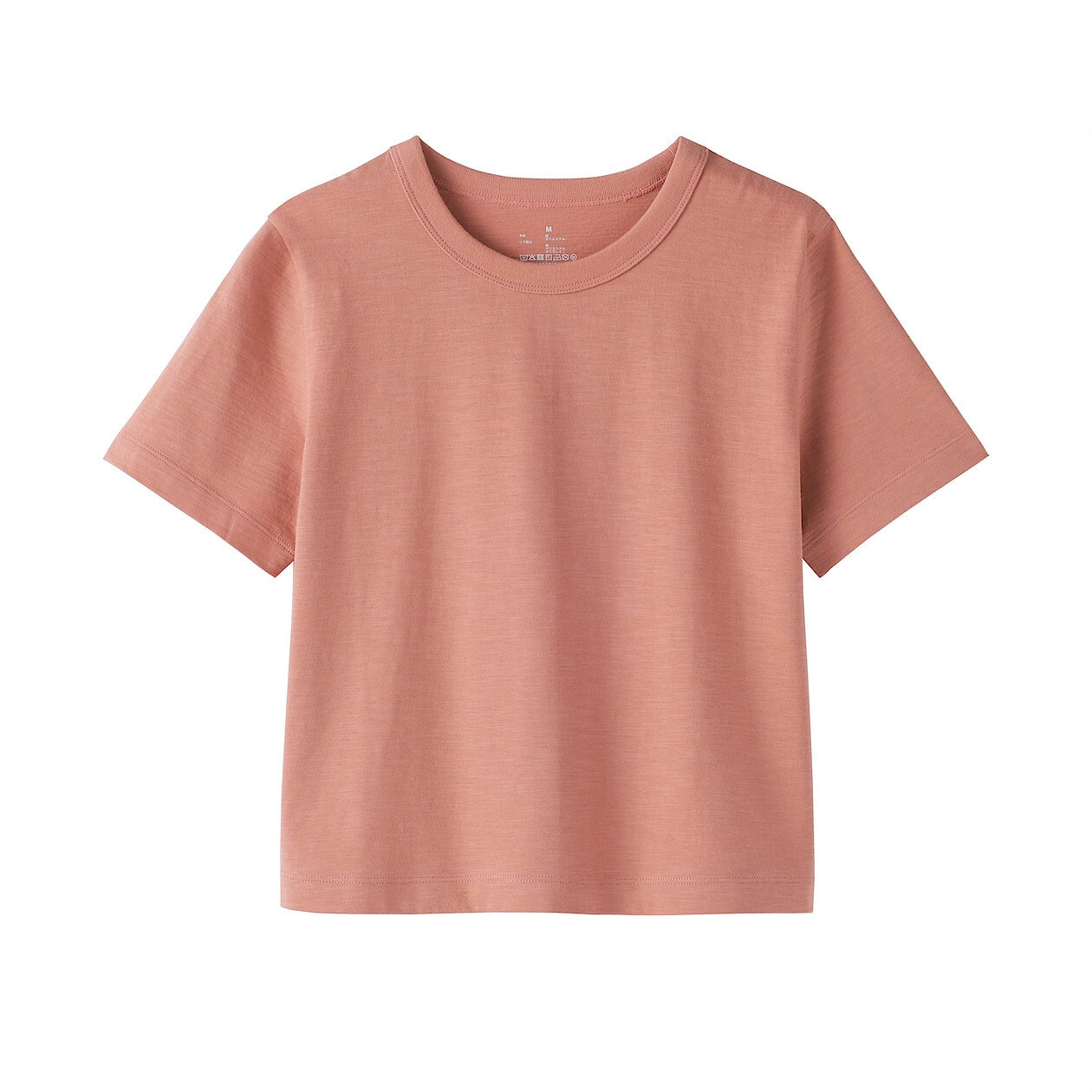 T-shirt strukturalny z jerseyu różowy