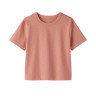 T-shirt strukturalny z jerseyu różowy