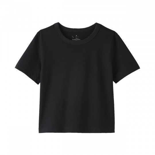 T-shirt strukturalny z jerseyu czarny