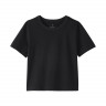 T-shirt strukturalny z jerseyu czarny