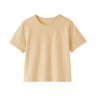 T-shirt strukturalny z jerseyu żołty