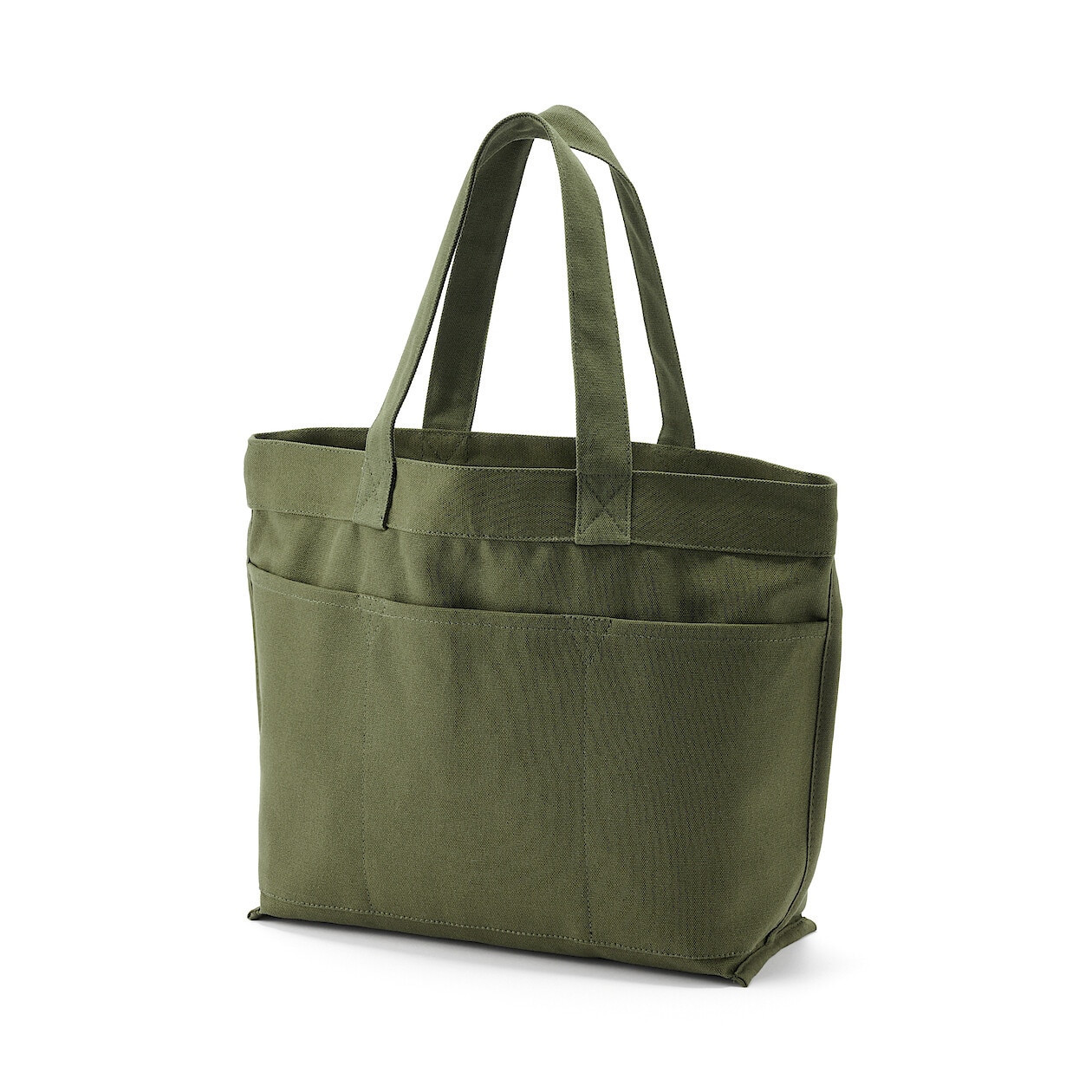 Torba tote bawełniana szeroka khaki