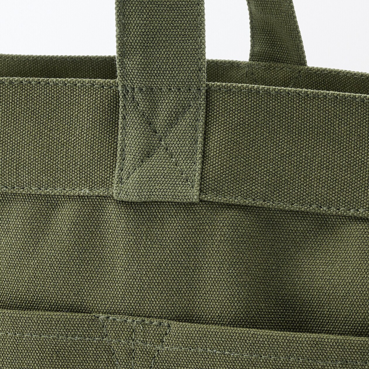 Torba tote bawełniana szeroka khaki