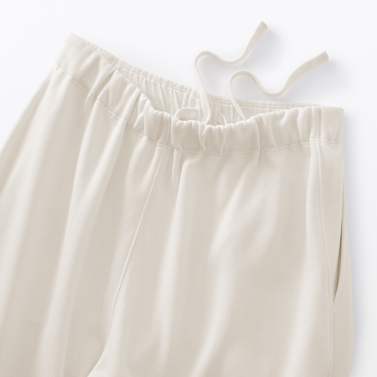 Spodnie rekreacyjne szerokie off white