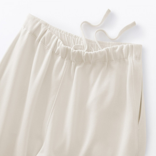 Spodnie rekreacyjne szerokie off white