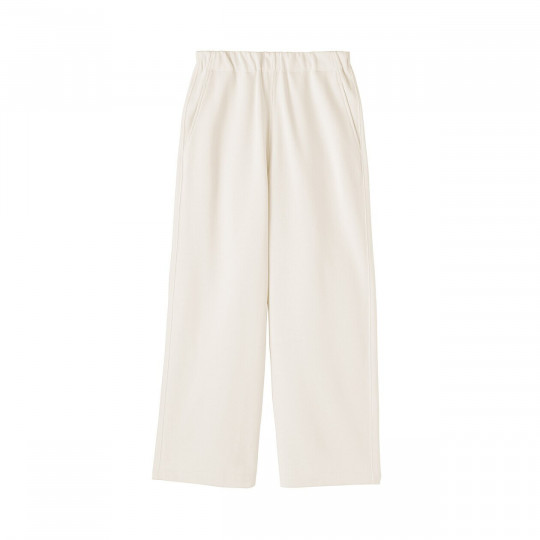 Spodnie rekreacyjne szerokie off white