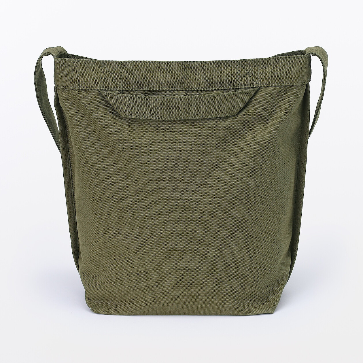 Torba tote bawełniana z długim paskiem khaki