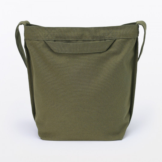 Torba tote bawełniana z długim paskiem khaki