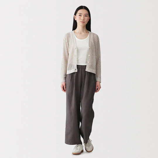 Top prążkowany bez rękawów off white