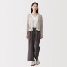 Top prążkowany bez rękawów off white