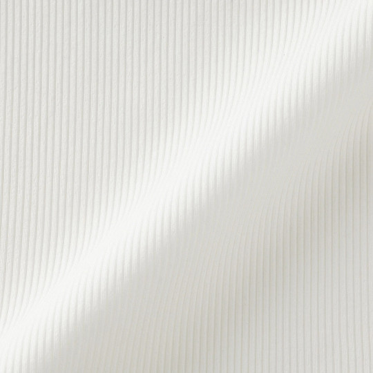 Top prążkowany bez rękawów off white