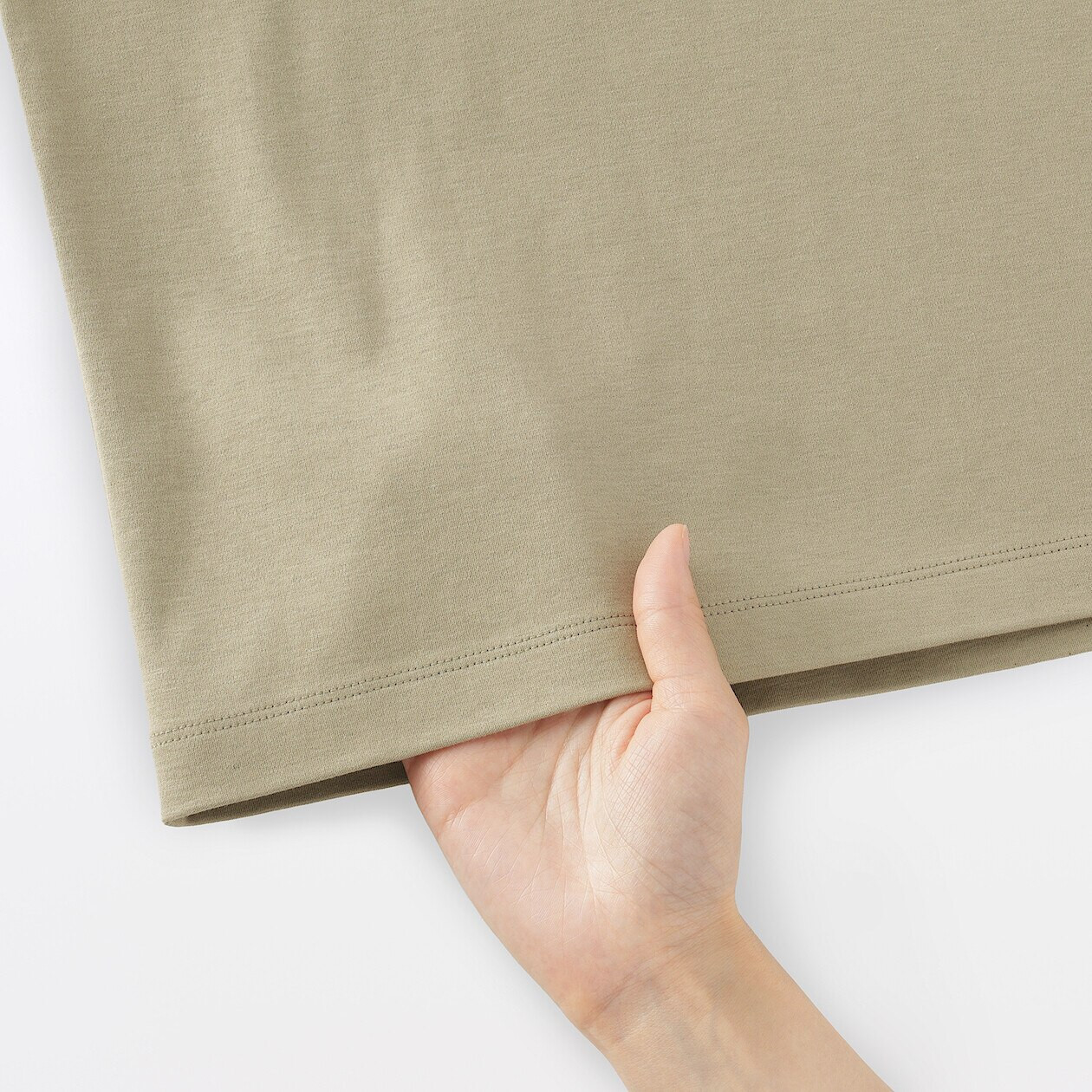 T-shirt szeroki cool touch zielony