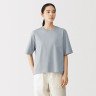 T-shirt szeroki cool touch niebieski