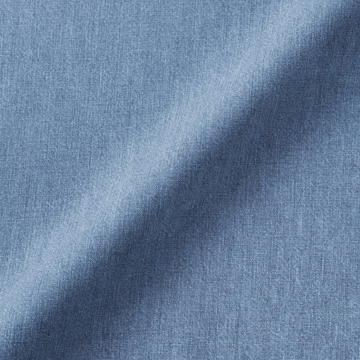 Sukienka na ramiączkach z  kapoku denim niebieska
