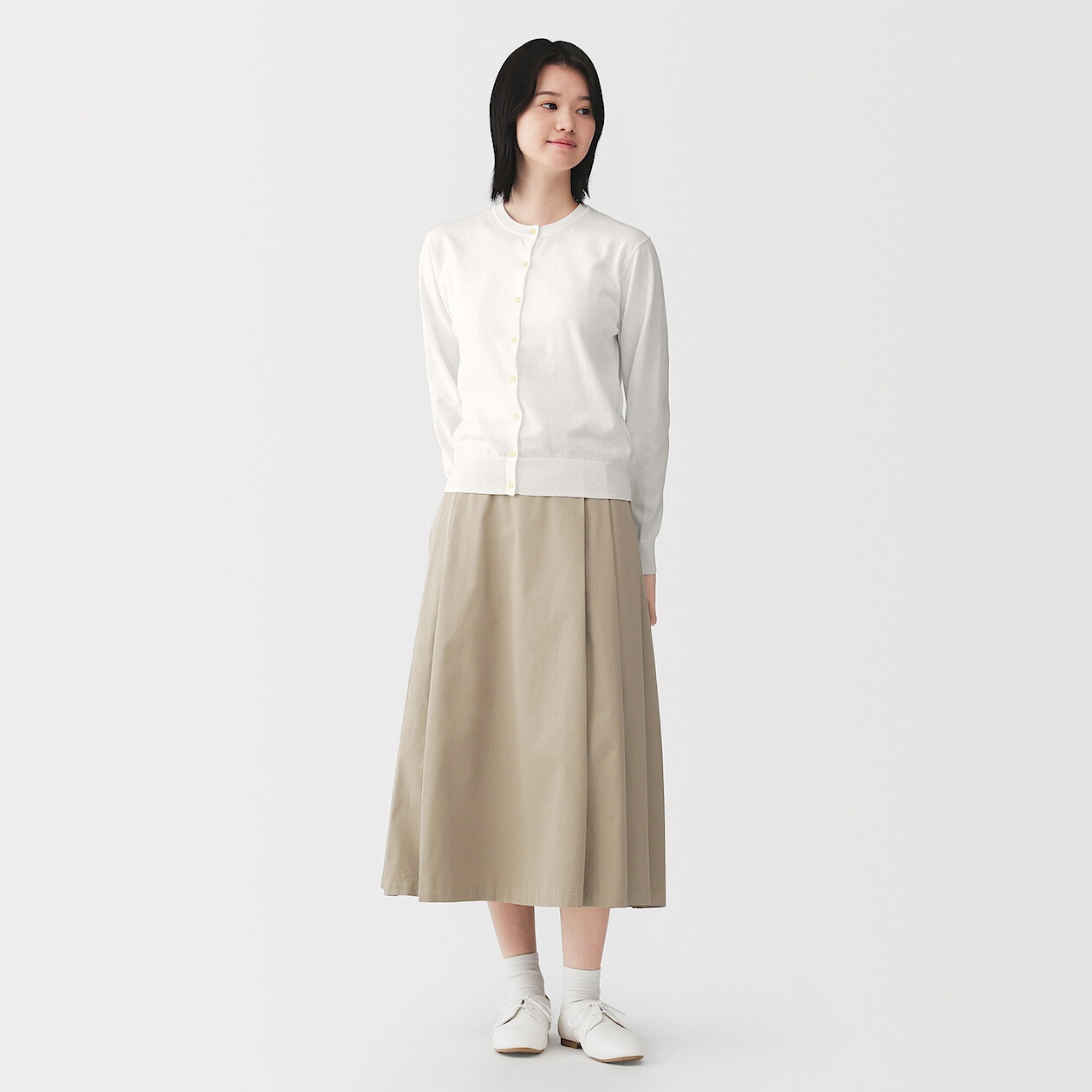 Kardigan cienki bawełniany off white