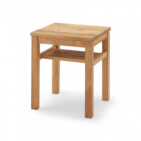 Stolik nocny / taboret dąb