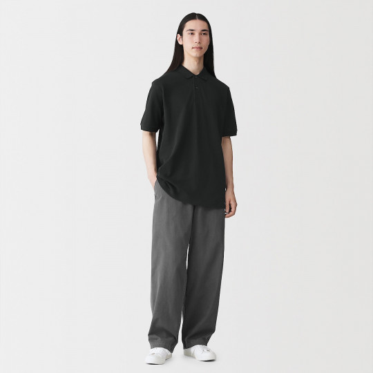T-shirt polo czarny