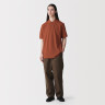 T-shirt polo ceglasty