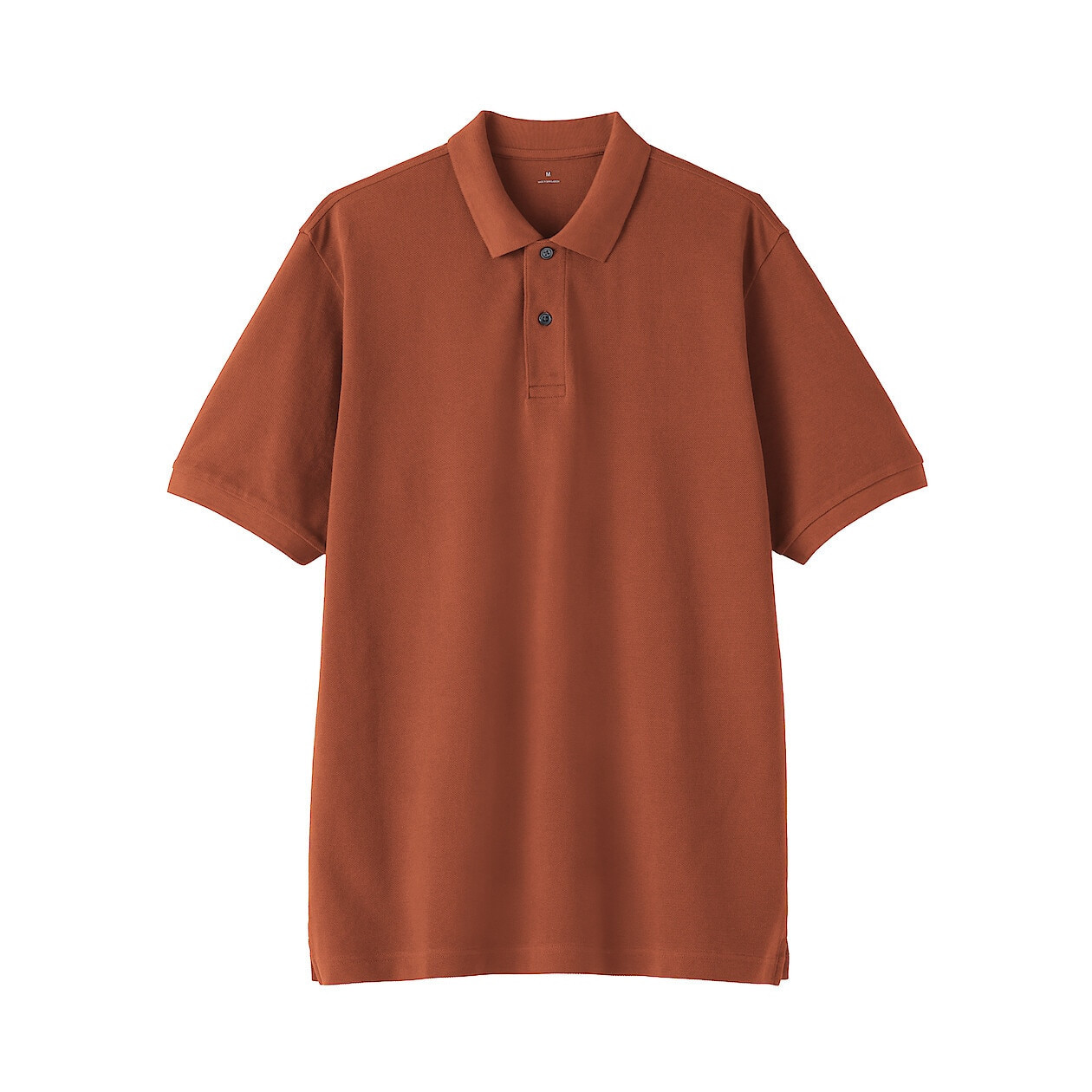 T-shirt polo ceglasty