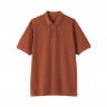 T-shirt polo ceglasty