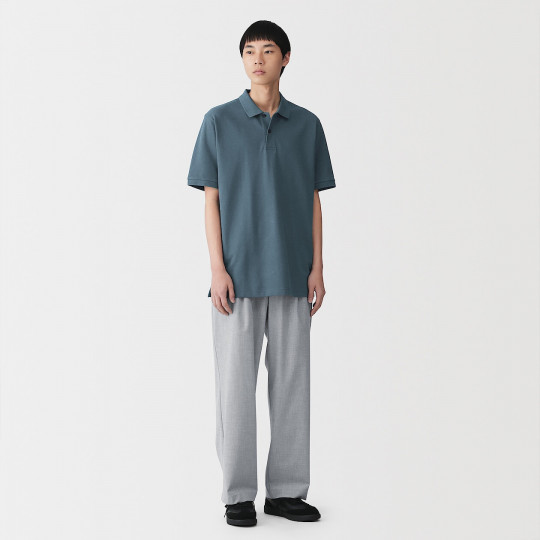 T-shirt polo niebieski