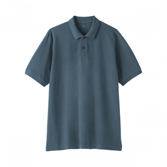 T-shirt polo niebieski