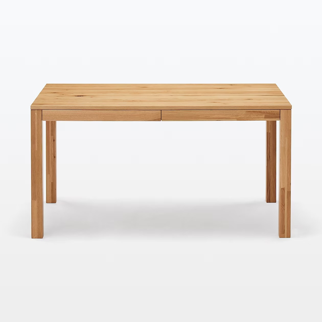 [Poekspozycyjny] Stół drewniany z szufladami 140x80cm lity dąb z sękami